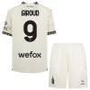 Conjunto (Camiseta+Pantalón Corto) AC Milan Olivier Giroud 9 Cuarta Equipación 23-24 Blanca - Niño